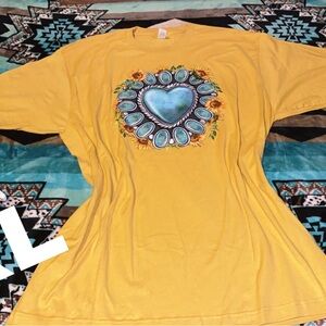 Yellow Graphic Women's Top